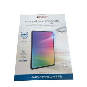 Z6O ZAGG InvisibleShield Glass Elite VisionGuard Plus - Apple iPad 12.9" Gen 3-5